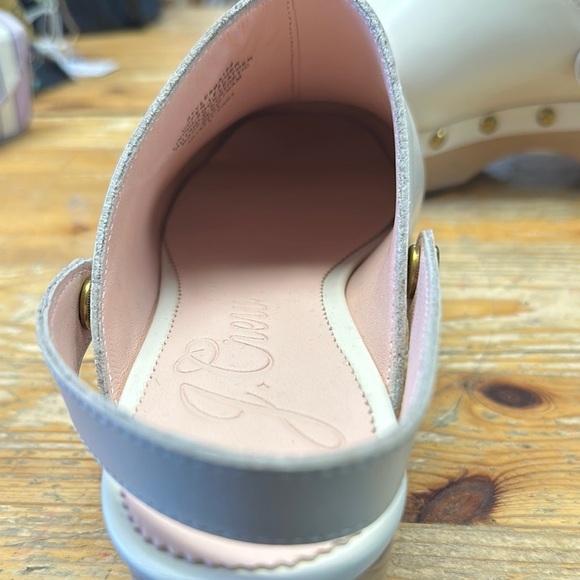 J. Crew Cream Mules with Rounded Toe and Textured Fabric - Picture 6 of 7